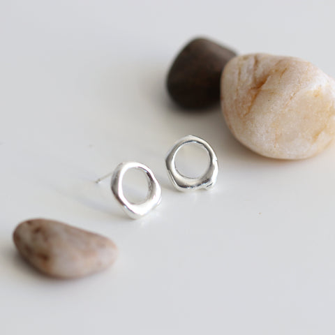 Organic Circle Earrings