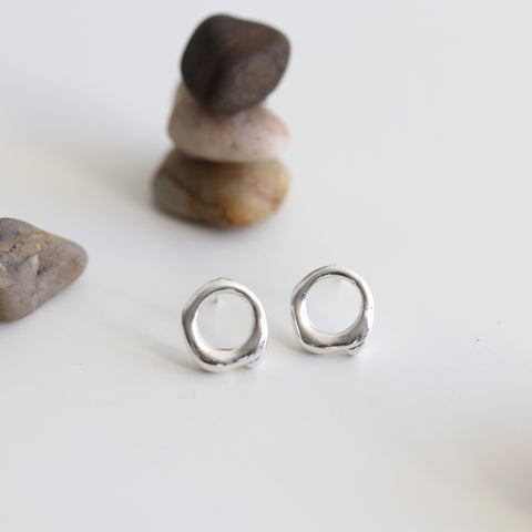 Organic Circle Earrings