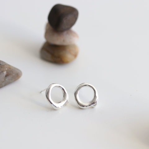 Organic Circle Earrings