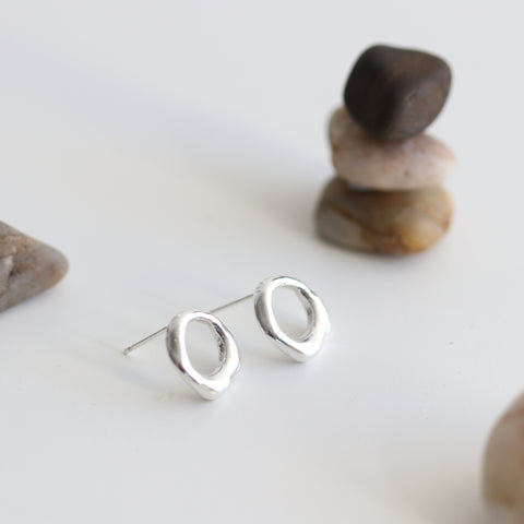 Organic Circle Earrings