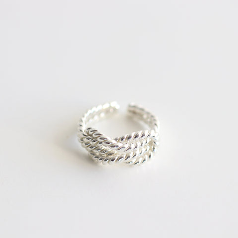 Twisted Rope Open Ring