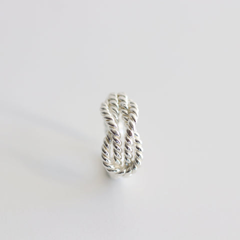 Twisted Rope Open Ring