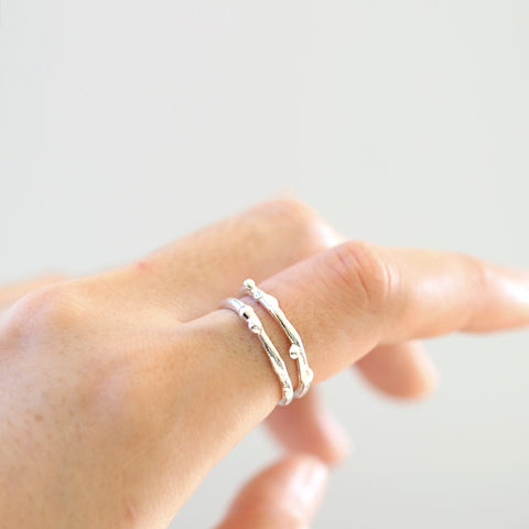 Little Bubble Double Band Ring