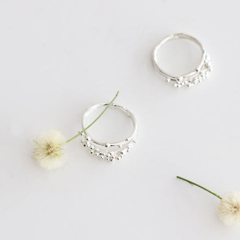 Bubble Double Band Ring