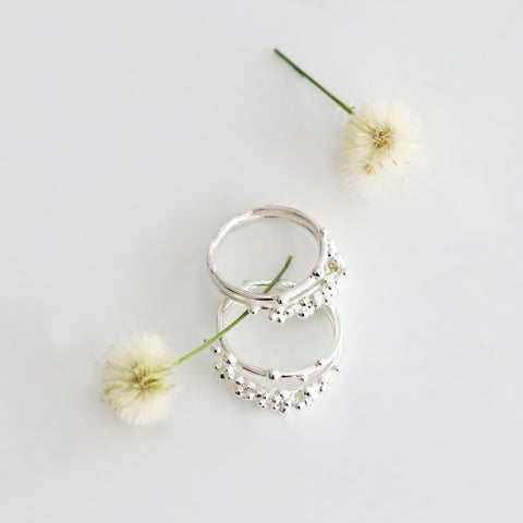 Bubble Double Band Ring