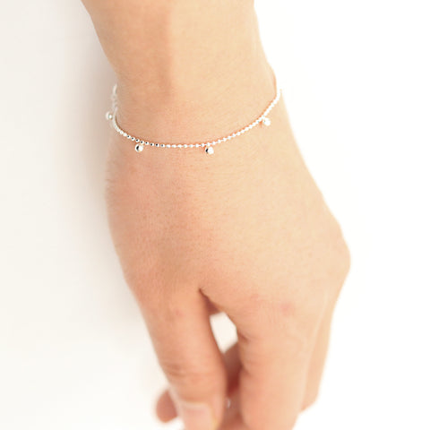 Silver charm Chain Bracelet