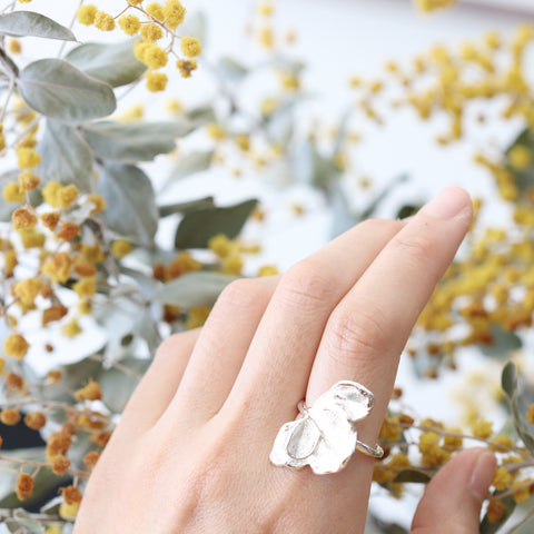 Silver Flutter Ring