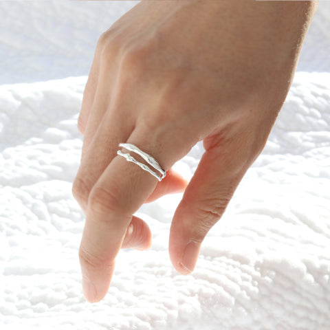 Organic Flow Duo Ring
