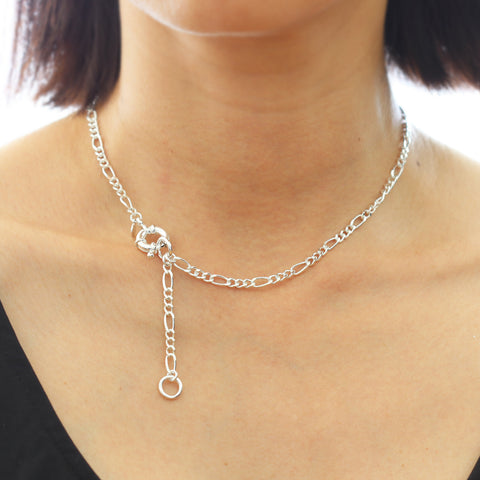 Spring Clasp Thick Chain Necklace