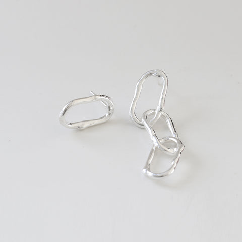 Organic Chain Mismatch Earrings