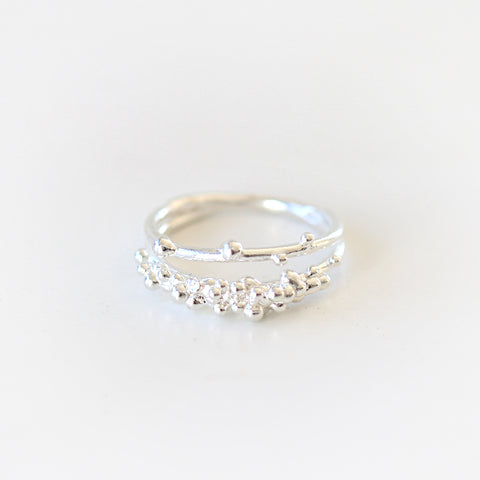 Bubble Double Band Ring