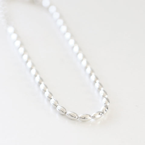Oval Silver Ball Bracelet