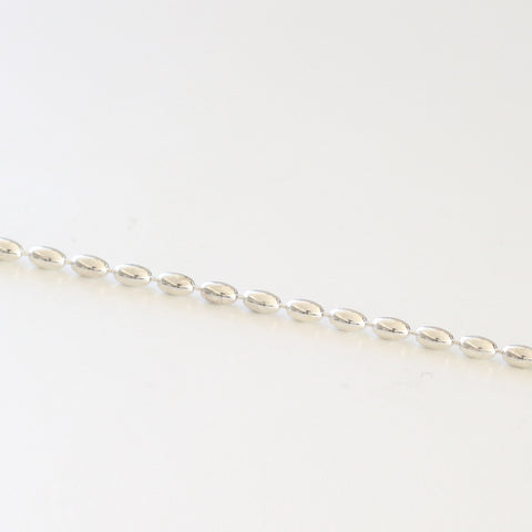 Oval Silver Ball Bracelet