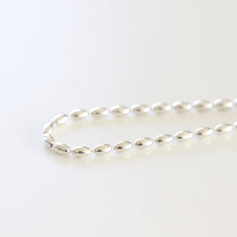 Oval Silver Ball Bracelet