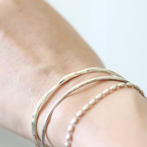 Oval Silver Ball Bracelet