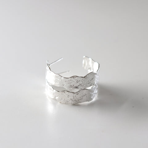 Textured Big Hoop Earrings