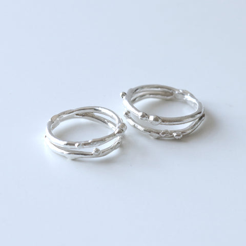 Little Bubble Double Band Ring