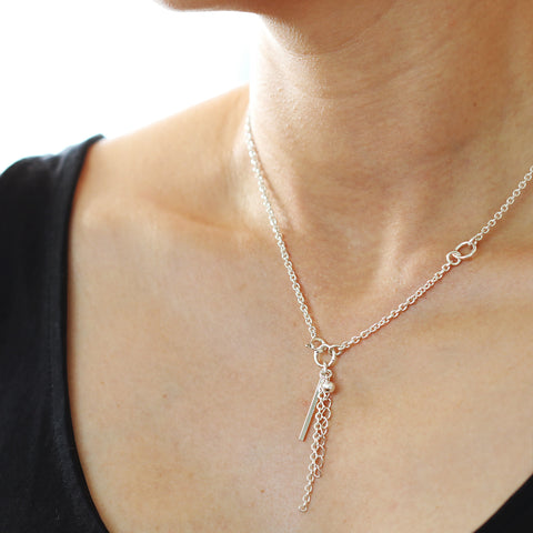Multiway Chain Necklace With Multiple Pendants