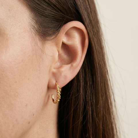 Gold Mini Bubble Earrings