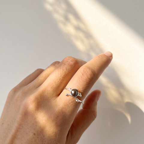 Pearl Open Ring