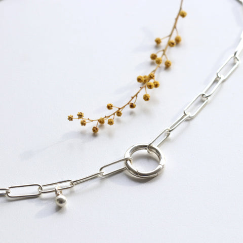 O Link Chain Short Necklace
