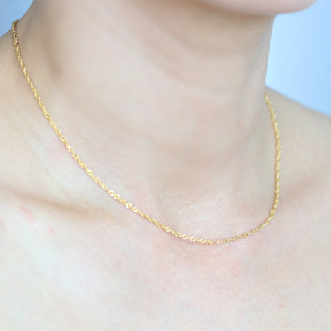 Double Round Link Chains Necklace