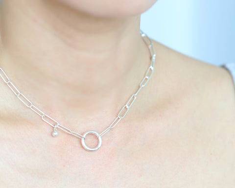 O Link Chain Short Naecklace