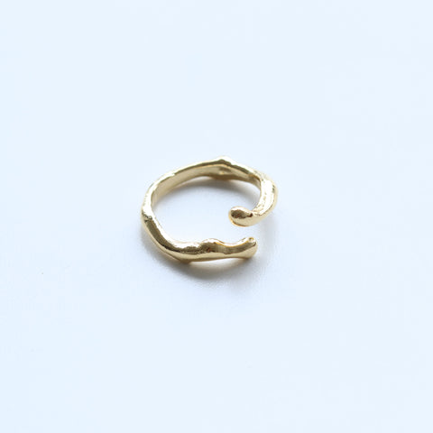Gold Organic Open Ring