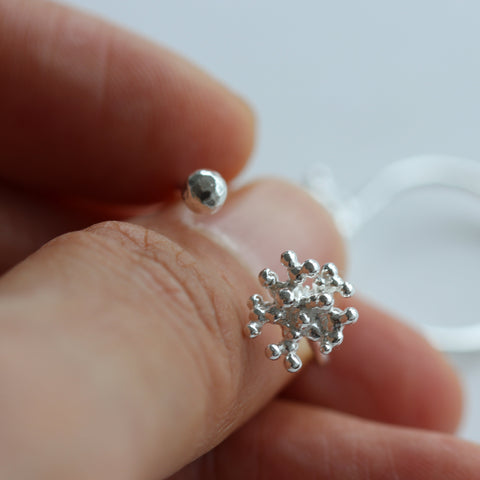 Bubble Ball Flower Open Ring