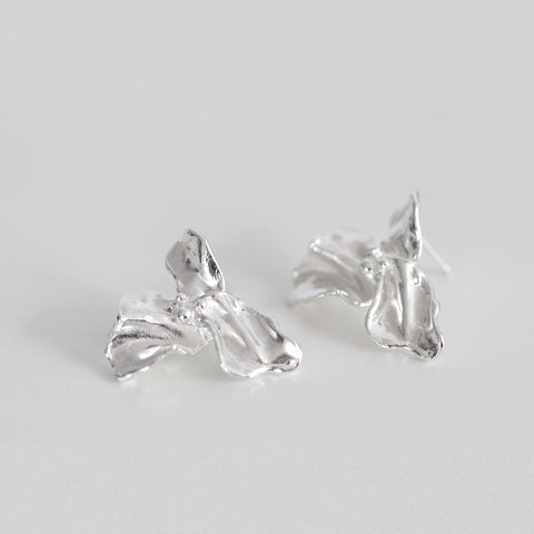 The Large Trillium Flower Earrings