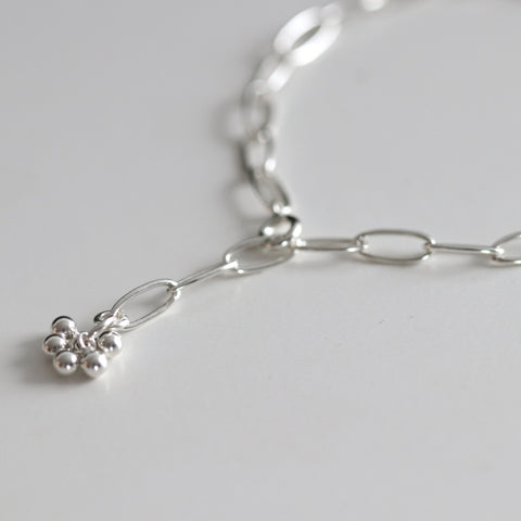 Charm Bracelet - Silver Bead Cluster