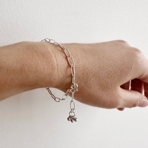 Charm Bracelet - Silver Bead Cluster