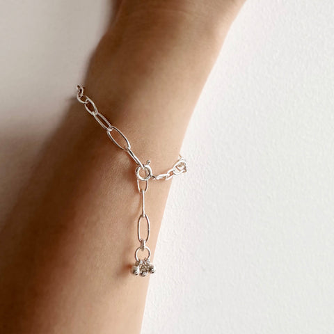 Charm Bracelet - Silver Bead Cluster