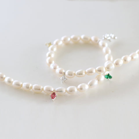 Harmony Pearl Charm Necklace