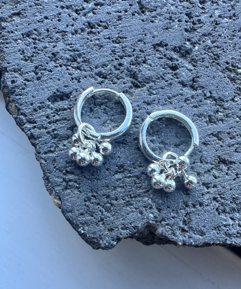 Bubble Balls Hoop Earrings