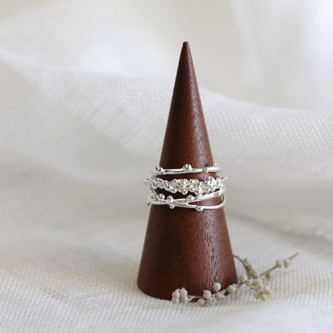 Bubble Double Band Ring