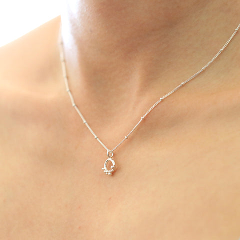 Mini Bubble Circle Necklace
