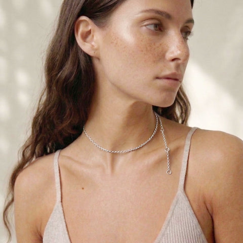 Quad Ring Chain Necklace