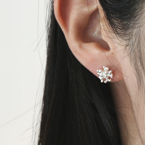Bubble Ball Flower Earrings
