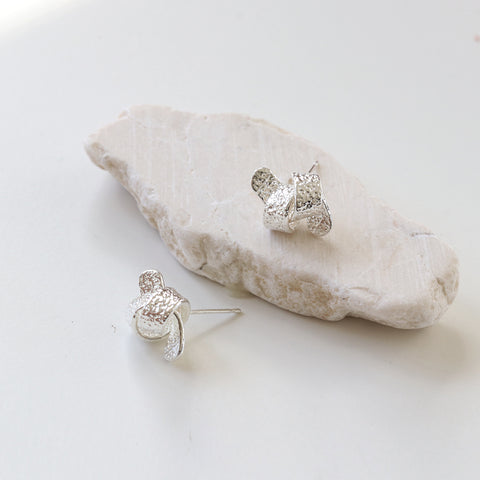 Textured Knot Stud Earrings