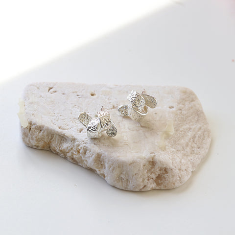 Textured Knot Stud Earrings