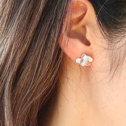 Textured Knot Stud Earrings