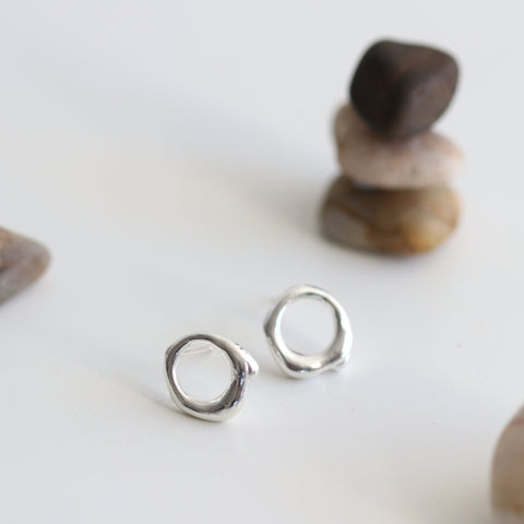 Organic Circle Earrings