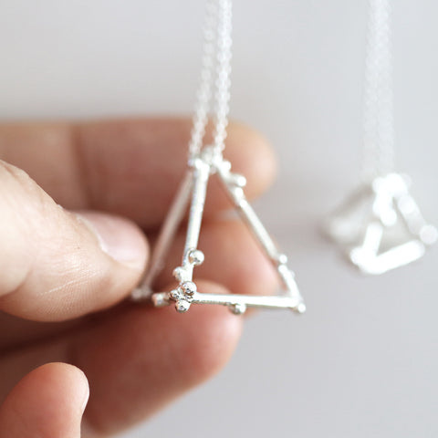 Triangular Pyramid Necklace