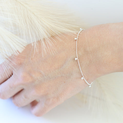 Silver charm Chain Bracelet