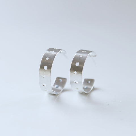 [One of a Kind] Polka Dot Hoop Earrings