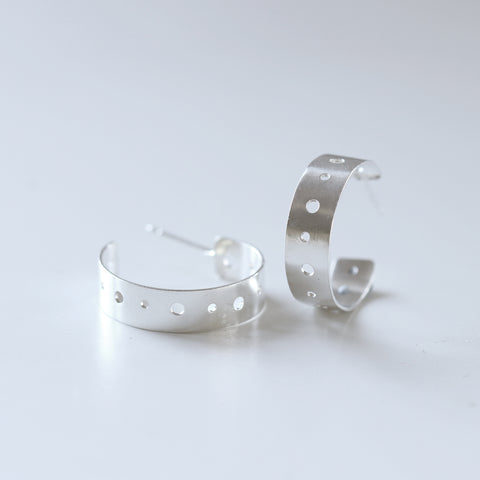 [One of a Kind] Polka Dot Hoop Earrings