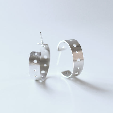 [One of a Kind] Polka Dot Hoop Earrings