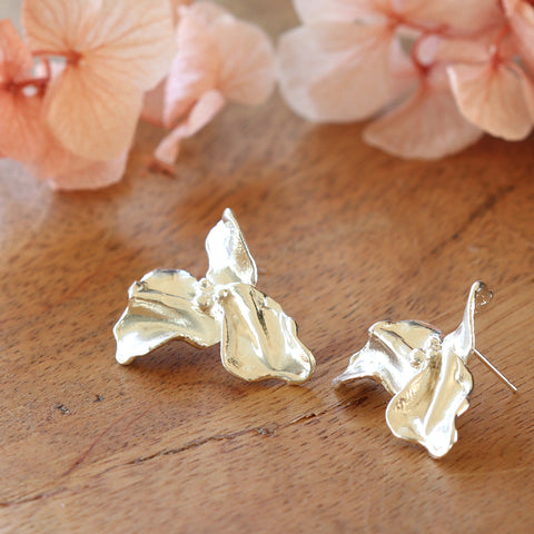 The Large Trillium Flower Earrings