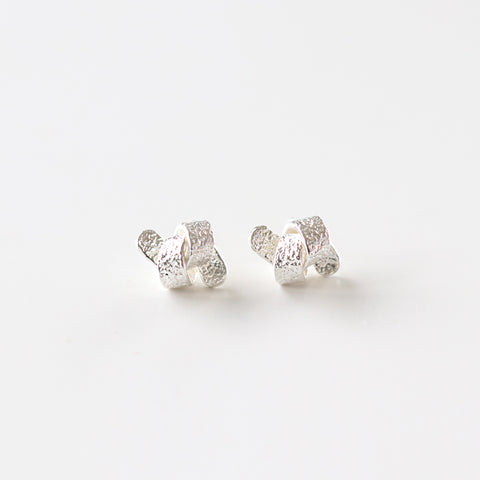 Textured Knot Stud Earrings